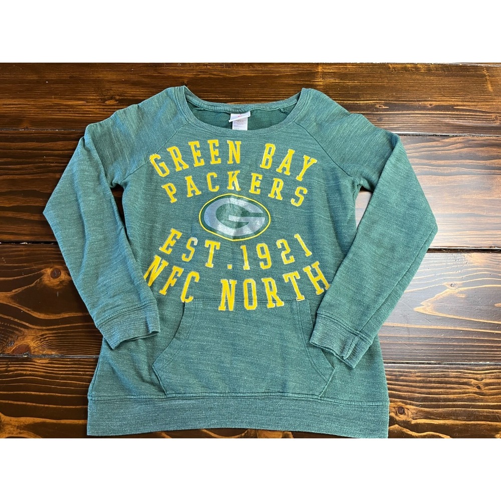Team Apparel Sweater, Girl's Youth Teen Size Small, NFL Green Bay Packers